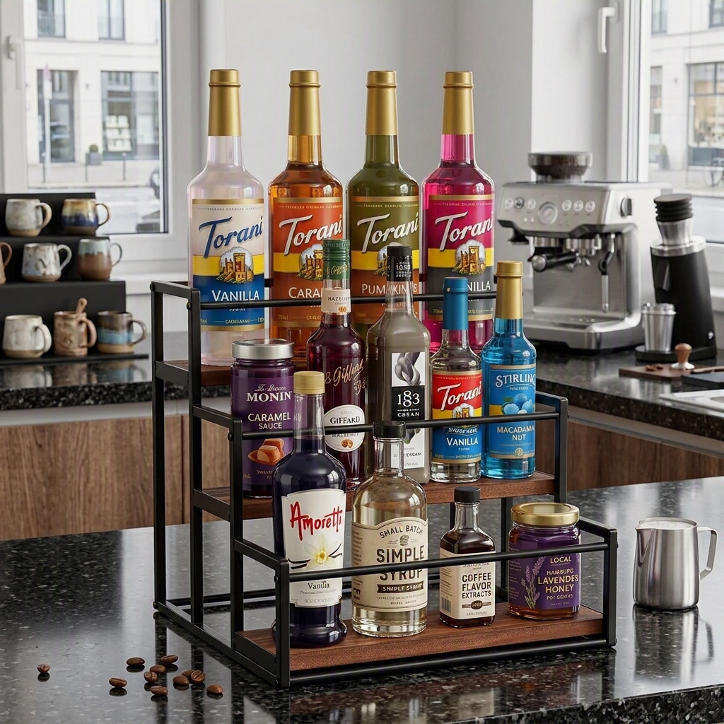 coffee syrup holder