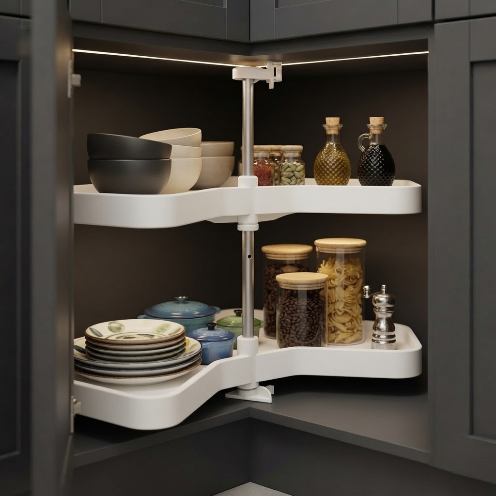 corner cabinet organizer