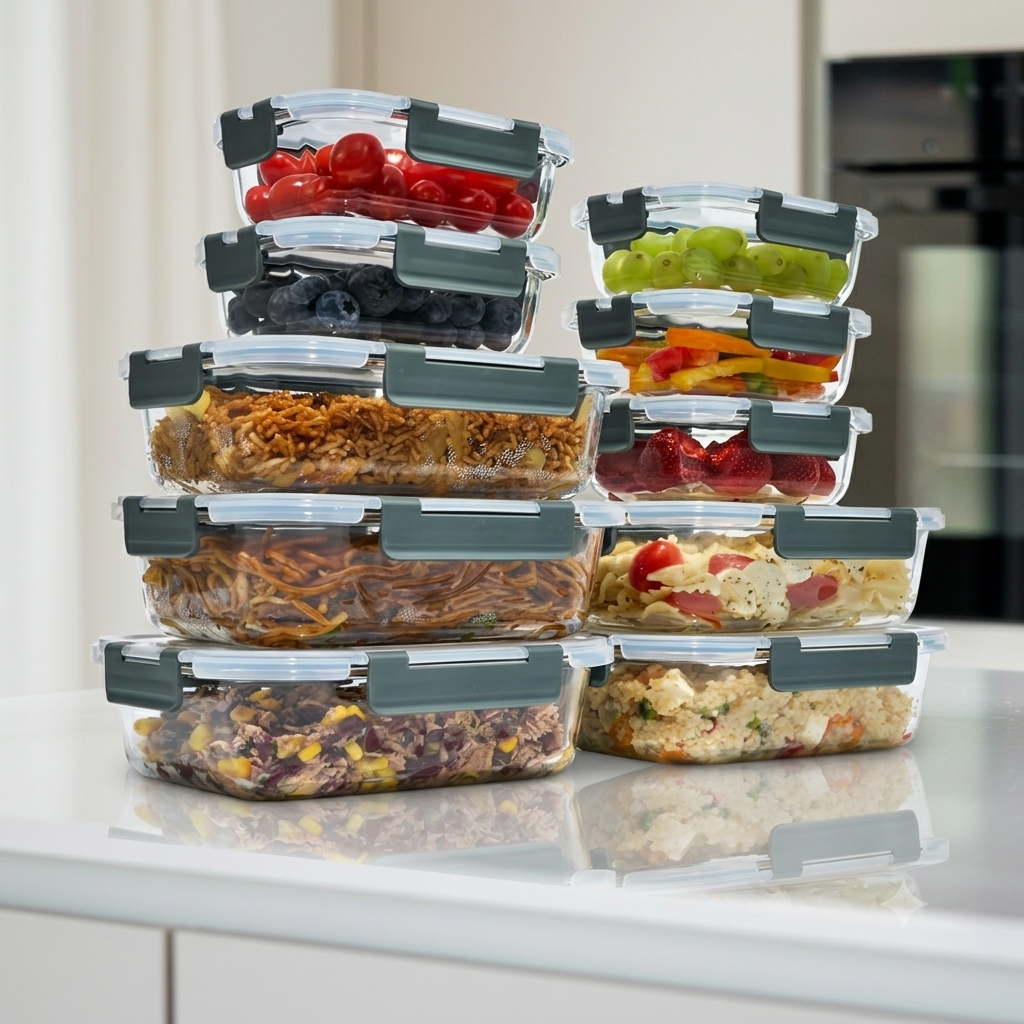 food storage containers glass