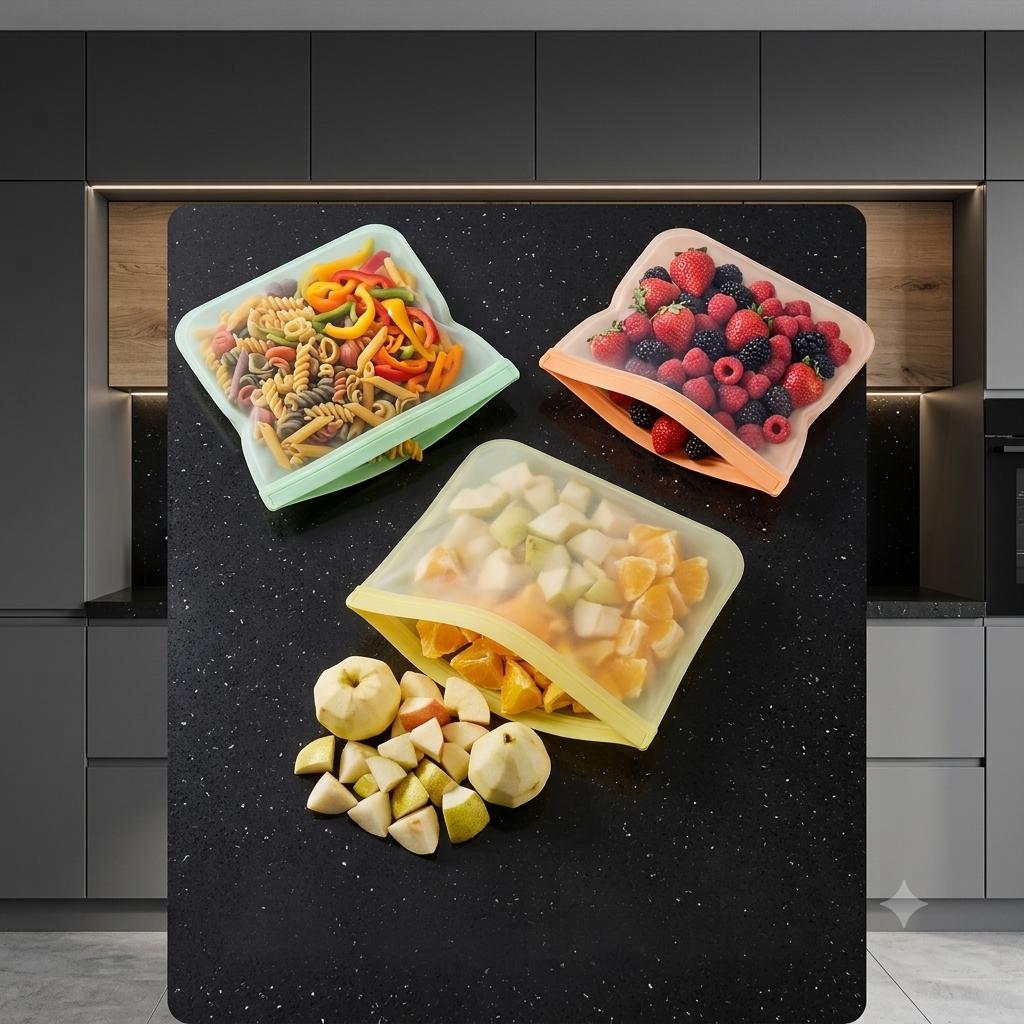 reusable silicone freezer bags