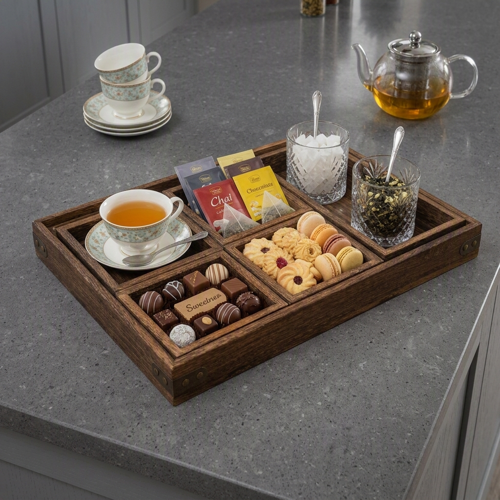 wooden serving tray